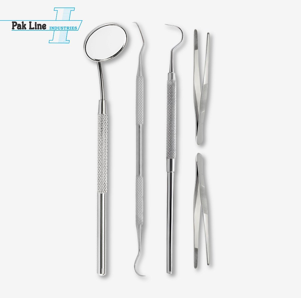Dental Examination Set (Mirror, Probe, Tweezer)